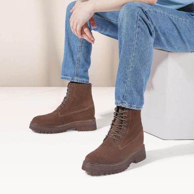 מגפוני זמש עם עלייה של 11 ס"מ